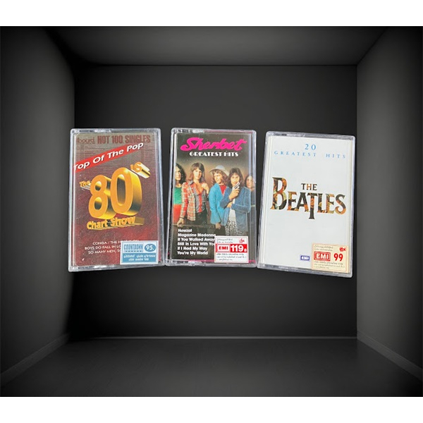 เทปเพลงสากลลิขสิทธิ์แท้ THE BEATLES 20 GREATEST HITS-THE 80's BALLAD HITS-SHERBET GREATEST HITS