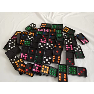 ตัวต่อโดมิโน่ เกมส์โดมิโน่ Domino Double Nine 55ชิ้น และ Domino Double Six 28ชิ้น