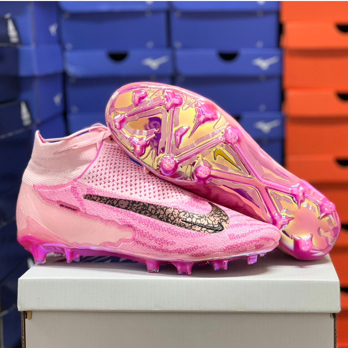 รองเท้า ฟุตบอล สตั๊ด Nike Phantom GX Elite FG หุ้มข้อ มีเก็บเงินปลายทาง ถ่ายจากงานจริง แถมถุงผ้า + ดันทรง +กล่อง