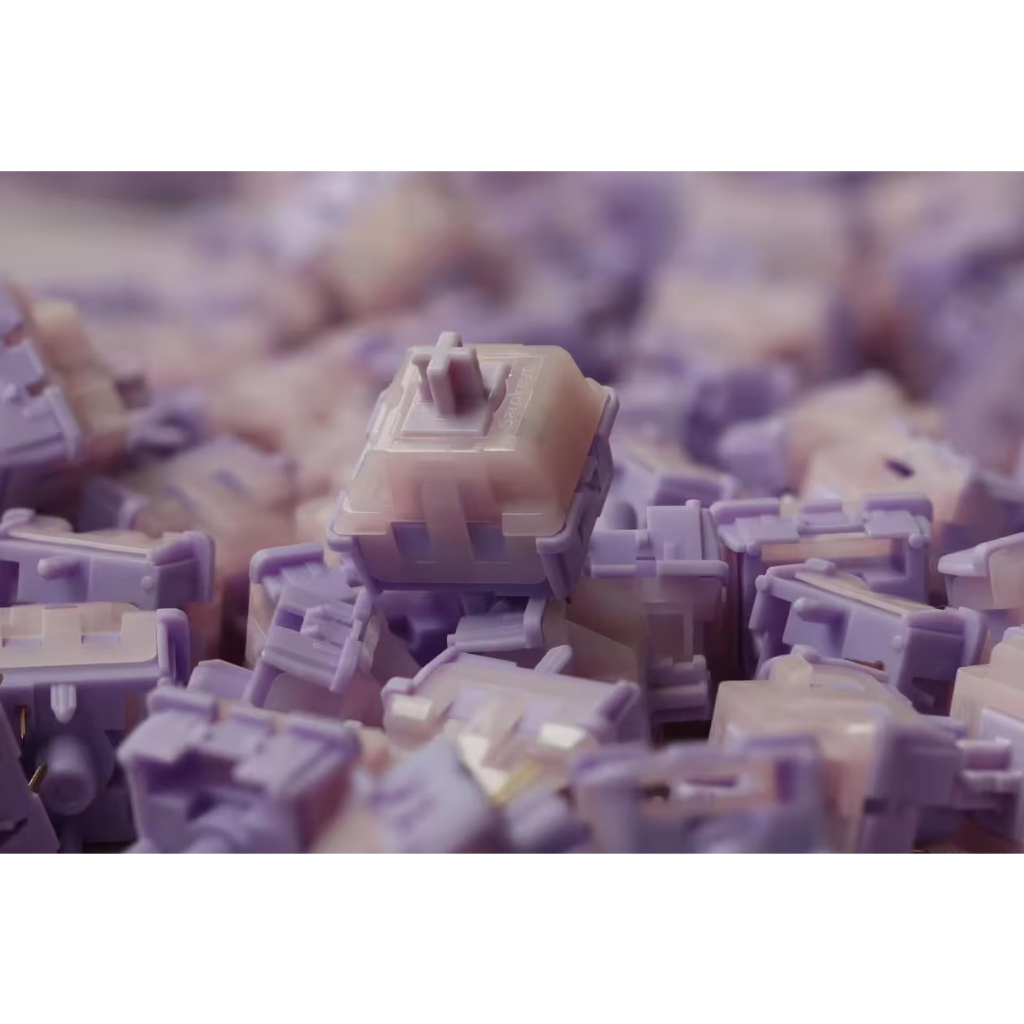 Sarokeys Purple Sakura V2 switch (10ชิ้น) tactile pre-lubed สวิทช์คีย์บอร์ด สองจังหวะ 50-60g