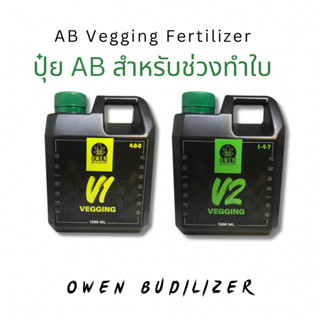 ปุ๋ย AB สำหรับทำใบ ธาตุอาหารครบ เข้มข้น ปุ๋ยกัญชา ไฮโดร โคโค่ เกรดพรีเมี่ยม Vegetative สร้างลำต้น 1ลิตร เร่งราก