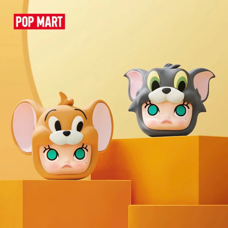 Pop Mart Molly x Warner Bros. 100th Anniversary  Earphone Bag Tom&amp;Jerry(พร้อมส่ง)