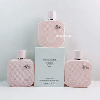 ส่งฟรี LACOSTE L.12.12 Rose EDP 100ml กล่องเทส  น้ำหอมที่เผยความเป็นสาวมั่นใจและปราดเปรียว AUG01