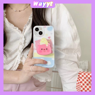 💖New💖iPhone 14 13 12 11 Pro Max เคส for เคสไอโฟน11 น่ารัก บางเบาพกพาง่าย แฟชั่น การ์ตูน Loopy เรียบง่าย พร้อมขาตั้ง Case