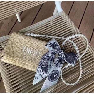 🎁Dior Vip Gift  มาพร้อมสายสะพายมุก + ผ้าริบบิ้น 🎀