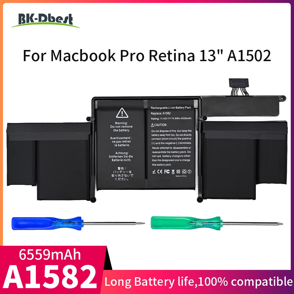 BK-Dbest แบตเตอรี่แล็ปท็อป A1582สำหรับ MacBook แบตเตอรี่ A1493แบตเตอรี่สำหรับ MacBook Pro Retina 13 “; A1425 A1502 2013-