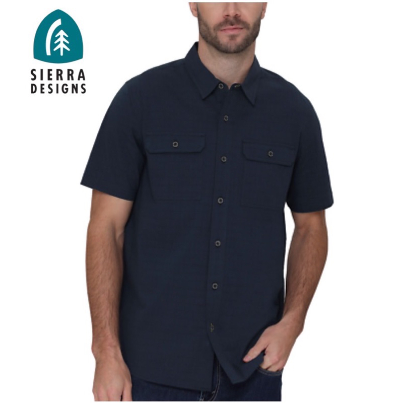 SIERRA DESIGNS เสื้อเชิ๊ตแขนสั้น Outddor เนื้อผ้าRipstop บางเบา ยืดหยุ่นสุง ใส่สบายๆ ของแท้Outletหลุ