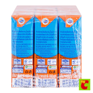 Foremost โฟร์โมสต์ โอเมก้า 369 นมยูเอชที รสจืด 180 มล. แพ็ค 12