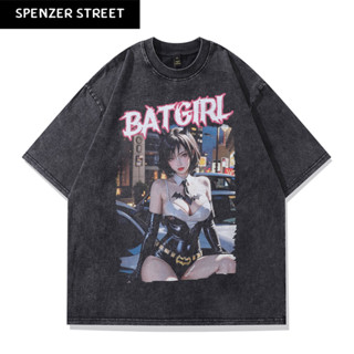 Spenzer.street | 🖤 BATGIRL โอเวอร์ไซส์ เสื้อผ้าสตรีท เกาหลี y2k แฟชั่น ผ้ากีฬา ทราวิส 2pac ฮิต 2023 มาใหม่