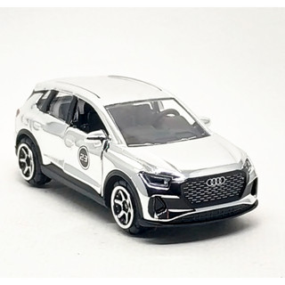 Majorette Audi Q4 E-tron 2023 Collection สีเงินโครเมี่ยม ล้อ 6SC Scale 1/62 (8cm) ไม่มี package