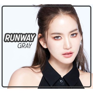 คอนแทคเลนส์ รุ่น Runway สีเทา/ตาล Gray/Brown มีค่าสายตา (0.00)-(-6.00) เปลี่ยนแทนทุกเดือน