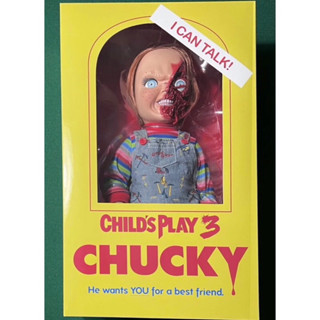 CHUCKY Child’s Play 3 Pizza Face Doll Mezco Talking Mega Size