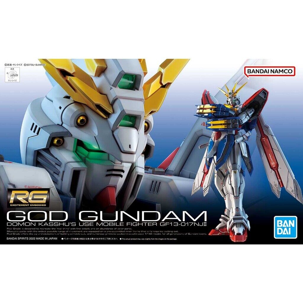 พร้อมส่ง Rg God Gundam 1/144 GF13-017NJII Robot Real Grade Model Assembly Kit Bandai ของใหม่