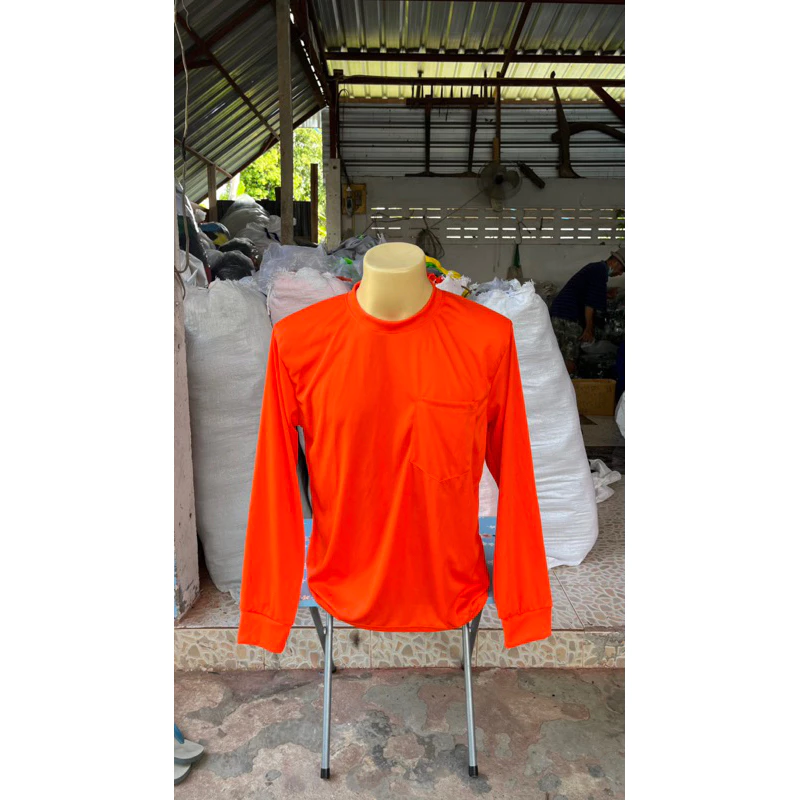 เสื้อคนงาน เสื้อแขนยาวคอกลม เสื้อกันแดด thumbnail 6