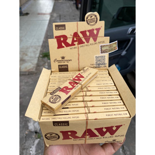 Raw original 100% กระดาษ พร้อม กรอง 👑 ( ส่งไว1-2 วัน ) king size