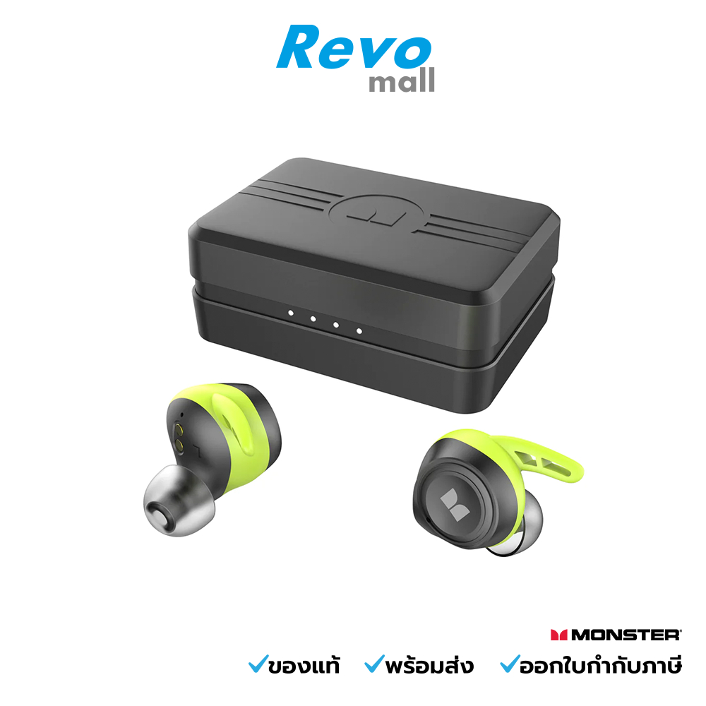 MONSTER Isport Champion หูฟังไร้สาย True Wireless Earbuds