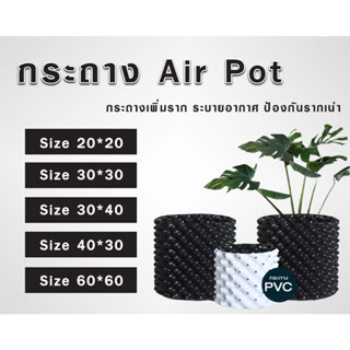 Airpot กระถางเพิ่มราก รากเยอะ  Air pot แอร์พอต กระถางเร่งราก กระถางเพิ่มราก แบ่งขายแยกใบ ขนาด 20x20cm และ ขนาด 30x30cm