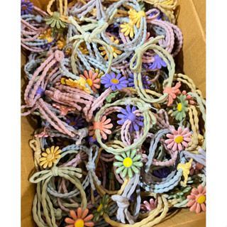 ยางรัดผม ดอกเดซี่ Daisy flower rubber band