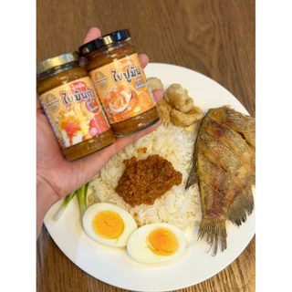 คุ้ม‼️[จัดให้ 2 กระปุก]🍤น้ำพริกไข่มันกุ้ง +🦀 น้ำพริกไข่ปูมัน ทานคู่กับอะไรก็อร่อย สูตรเด็ดจันทบุรี