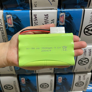 แบตเตอรี่ รถบังคับวิทยุแจ็คขาว สายสองเส้น ขนาด 9.6 V. 3500 mAh – แบตเตอรี่รถบังคับวิทยุ แจ็คขาว สายสองเส้น