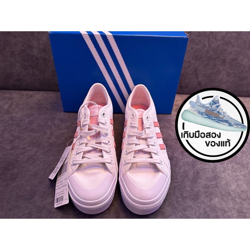 004071 👟 Adidas Nizza Platform w White/pink