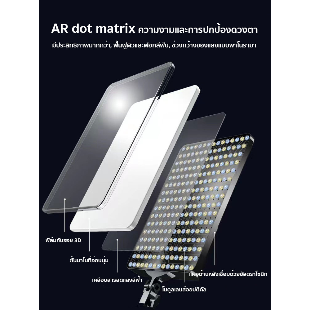 19นิ้ว ไฟสตูดิโอ ไฟไลฟ์สด LED Light ซอฟบ๊อก พร้อมรีโหมด ไฟสตูดิโอ ไฟถ่ายภาพ รีโมทแสงได้ ไฟต่อเนื่อง