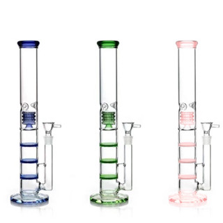 🔥พร้อมส่ง บ้องแก้วใหญ่สูง 40เซ็น กรองน้ำ 3 ชั้น Glass bong high 40cm 3 layers