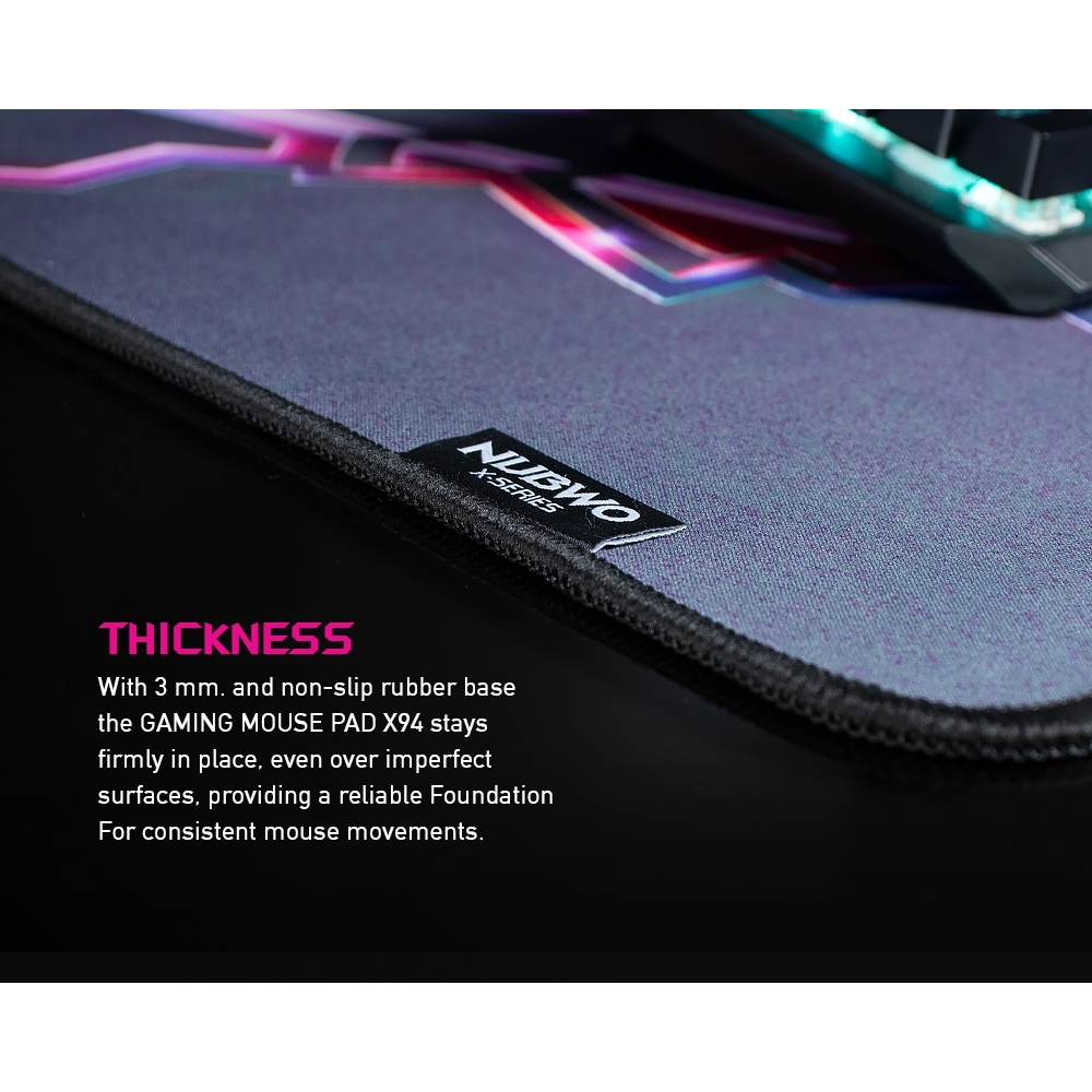 🎮 GAMING NUBWO X94 GAMING MOUSE PAD XXL แผ่นรองเมาส์ ขนาดใหญ่ พิเศษ 900X400 มม. หนา 3 มม. เหมาะกับการเล่นเกม #X 94