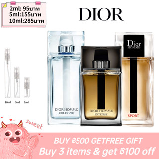 【รุ่นขายดี🔥-แท้💯%】Dior Homme Cologne / Homme Sport  EDT &amp; EDP 2ml/5ml/10ml Male