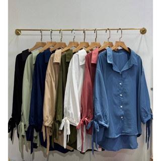 🎈Plussize เสื้อคนอ้วน🎈 รอบ อก 50” วงแขน 24” หน้ายาว 25” หลังยาว 28” รอบชาย 56”