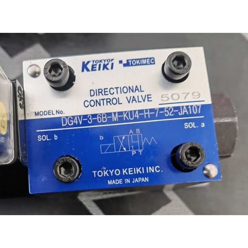 TOKIMEC​ / TOKYO​ KEIKI​ SOLENOID​ Model​ : DG4V-3-6B-M-KU4-H-7-52-JA107