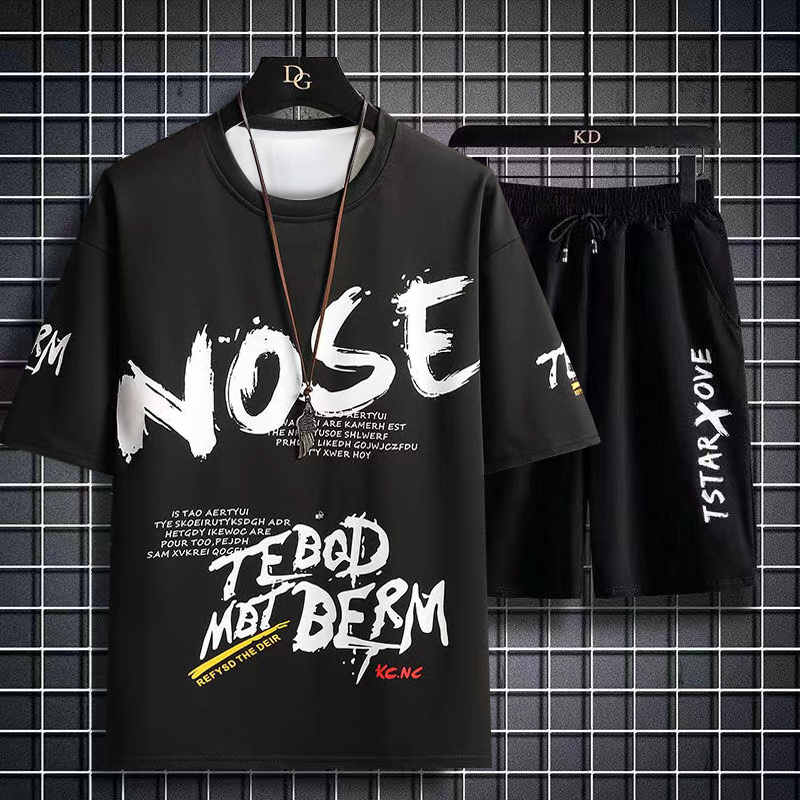 Se7en shop  ชุดเซ็ตผู้ชาย ชุดแฟชั่นชาย เสื้อยืดแขนสั้น  ผ้านิ่ม ใส่สบาย