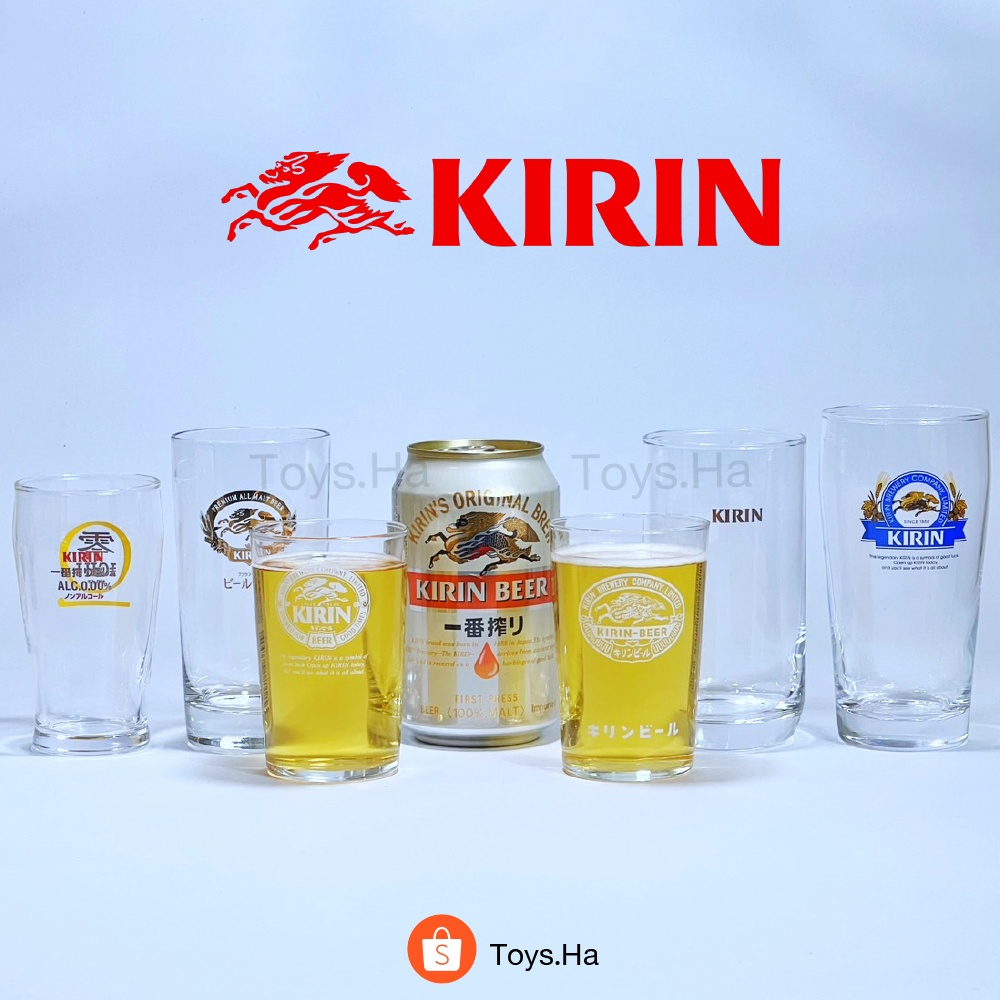 ของแท้! แก้ว Kirin แก้วเบียร์ญี่ปุ่นเล็ก แก้วช็อตเบียร์ญี่ปุ่น แบรนด์ Kirin คิริน ของแท้จากประเทศญี่