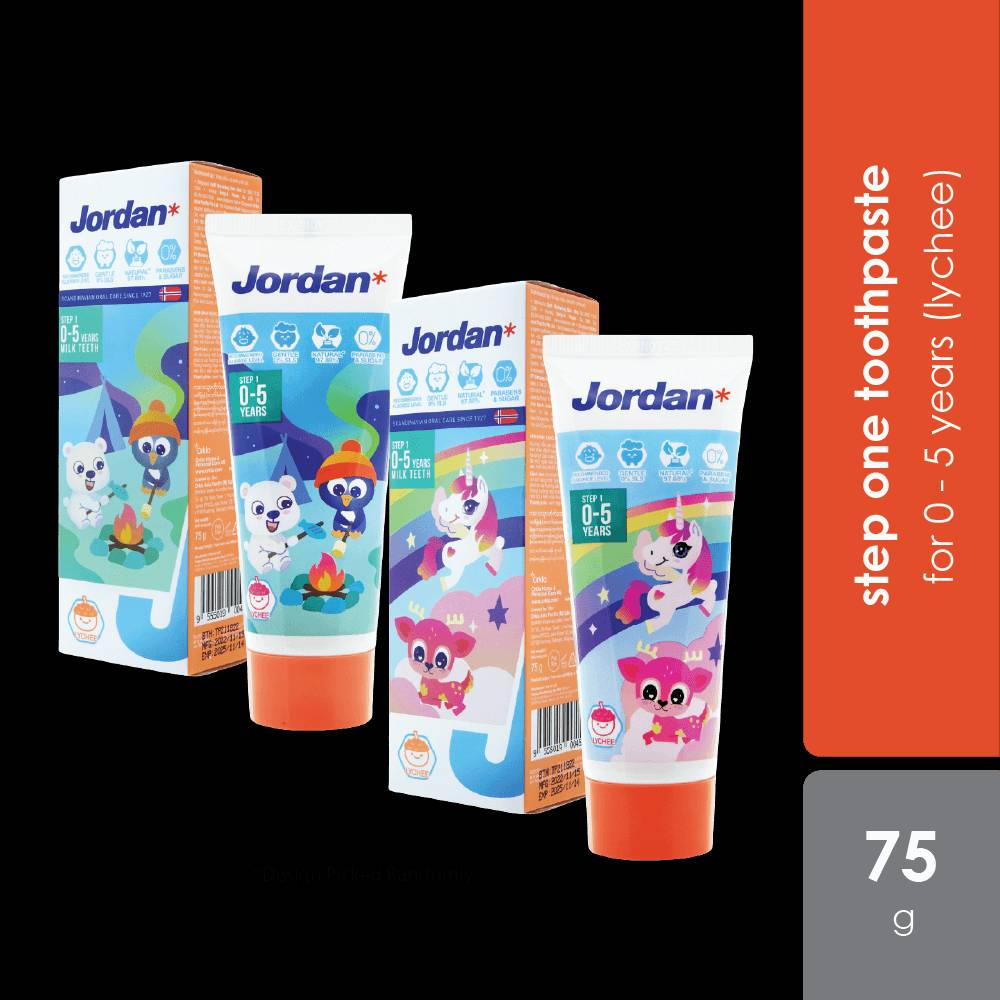 ยาสีฟัน Jordan Step1 1-5 ปี  ,Step2 6-12 ปี ยาสีฟัน จอแดน จอร์แดน - รูปที่ 3