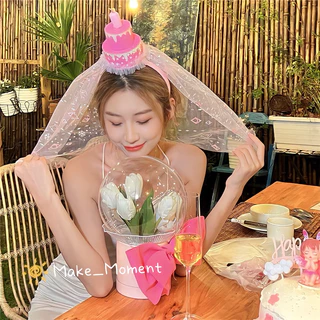 (ร้านไทย ส่งไว ส่งทุกวัน) คาดผมเค้กวันเกิด หมวกวันเกิด ที่คาดผม happy birthday