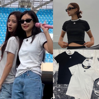 “CRG T-Shirt” เสื้อยืดแบรนด์ดัง ดีเทล ขอบเสื้อ ที่แขนและคอ ตัวโลโก้เป็นงานปัก แบรนด์นี้ดังมาก ต้องมีน้า