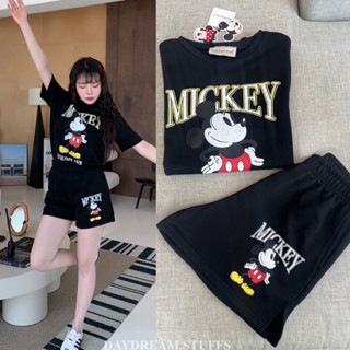 💫พร้อมส่ง💫MICKEY SET • ชุดเซท แขนสั้น ขาสั้น สกรีนลายการ์ตูน ลายสกรีนอย่างดีไม่มีหลุดลอก ใส่ได้ everyday look by valen