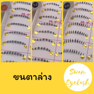 swaneyelash : ขนตาล่าง ขนตาปลอม จากไต้หวัน เบอร์ 012,下-02,下-03 กล่องละ 10 คู่ สุดคุ้ม 👄
