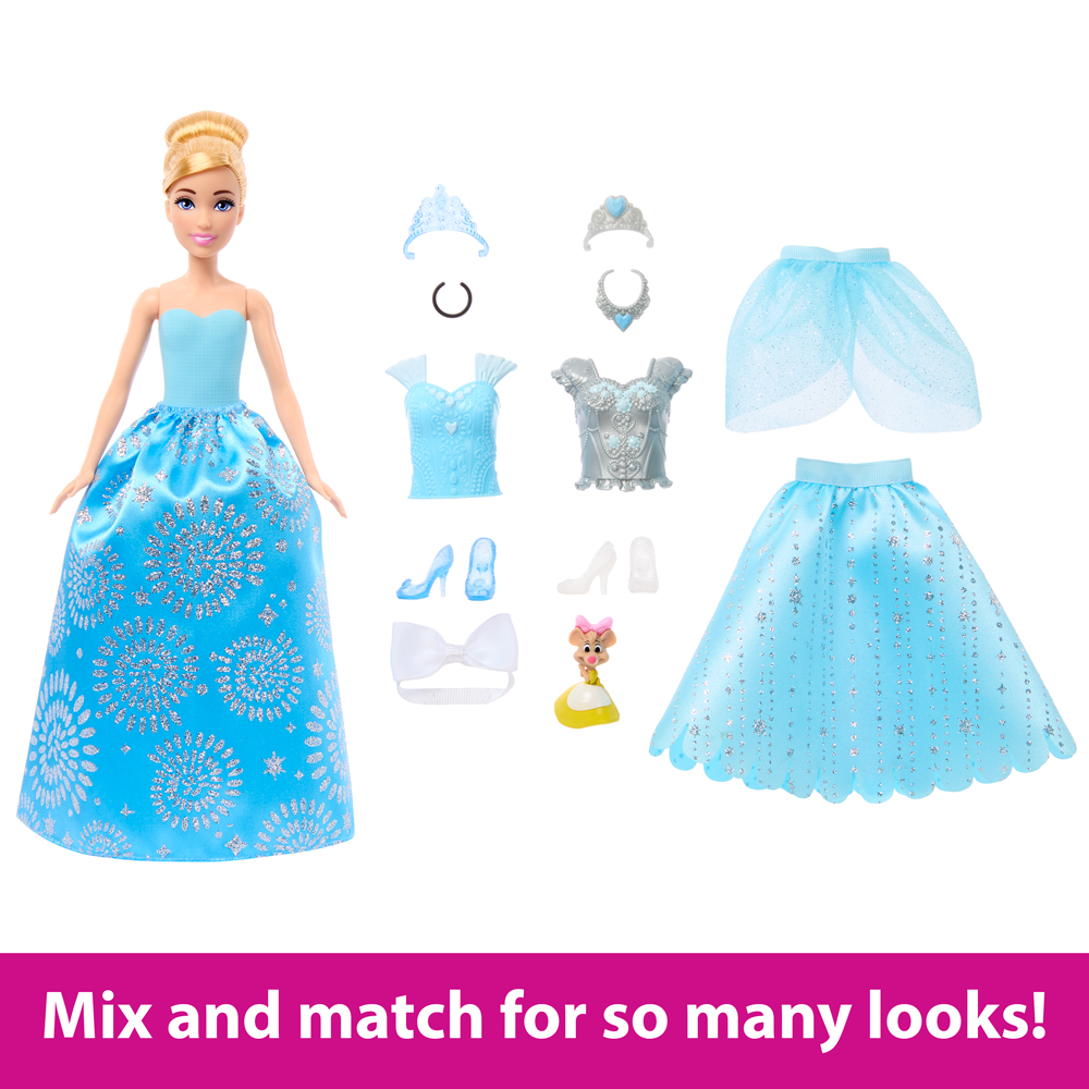 Disney Princess دمية سندريلا Royal Fashion Reveal — صورة 3