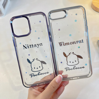 เคสขอบเงาเรซิ่นตัวการ์ตูนใส่ชื่อ (ไม่เกิน 10 ตัว) ระบุลาย ชื่อ สีเคส ในหมายเหตุ