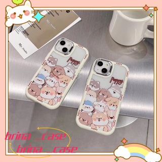 ❤️ส่งของขวัญ❤️ เคสไอโฟน 11 12 13 14 Pro Max ลูกสุนัข การ์ตูน ความนิยม แฟชั่น เรียบง่าย Case for iPhone ป้องกันการตก