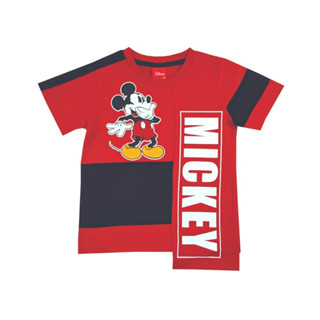 Mickey Mouse by เลซองฟอง 1W20E05 ( ) เสื้อยืดแขนสั้นเด็กชายลิขสิทธิ์ห้าง