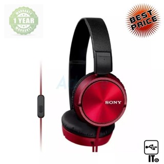 Headset SONY (MDR-ZX310AP) Red ประกัน 1Y หูฟัง เฮดเซ็ท