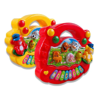 เปียโนออร์แกน เสียงสัตว์ คละสี animal piano toy ของเล่นเด็ก มีเสียง มีไฟ กระตุ้นพัฒนาการ ออแกนมินิ เปียโนเด็ก