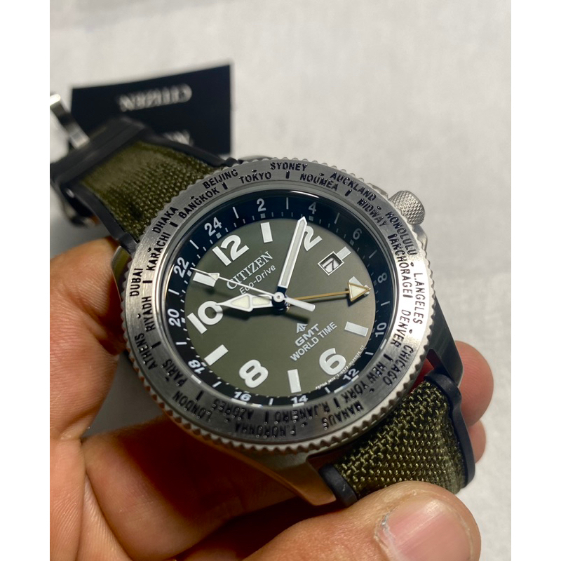 นาฬิกาข้อมือ Citizen Eco-Drive Promaster GMT BJ7100-23X