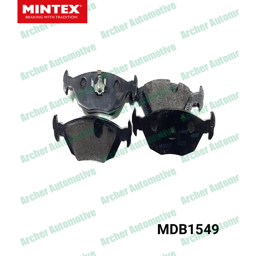 ผ้าเบรกหลัง BMW 3series E30 316, 318iM40 ปี 1988-1994, E24 6series 628CSi, 635CSi (15mm.ไม่มีเว้าเสี