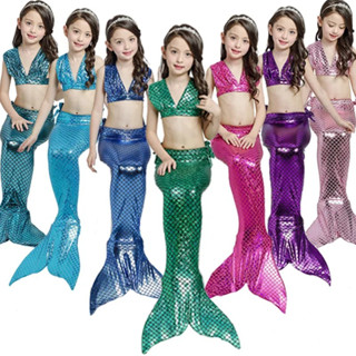 ชุดแฟนซี นางเงือก หางปลา ชุดว่ายน้ำ เจ้าหญิง แอเรียล สำหรับเด็ก พร้อมส่ง Ariel the Little Mermaid Fancy Dress for Kid