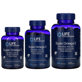 พร้อมส่ง🔥 Life Extension Omega Foundations Super Omega-3 60,120,240 Softgels น้ำมันปลา fish oil โอเมก้า3