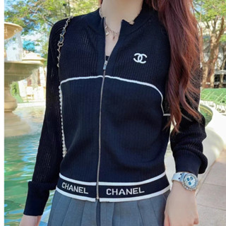 2สี JACKET CHANEL KNITT คาดิแกน แจ็คเก็ต เสื้อแขนยาว ชาแนล