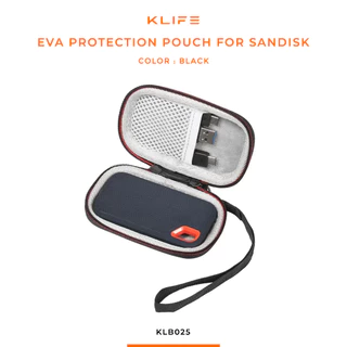 กระเป๋าใส่ฮาร์ดดิส กระเป๋าเคสพกพา EVA SanDisk E60 KLIFE EVAPROTECT กันกระแทกกันรอย กันน้ำ พกพา